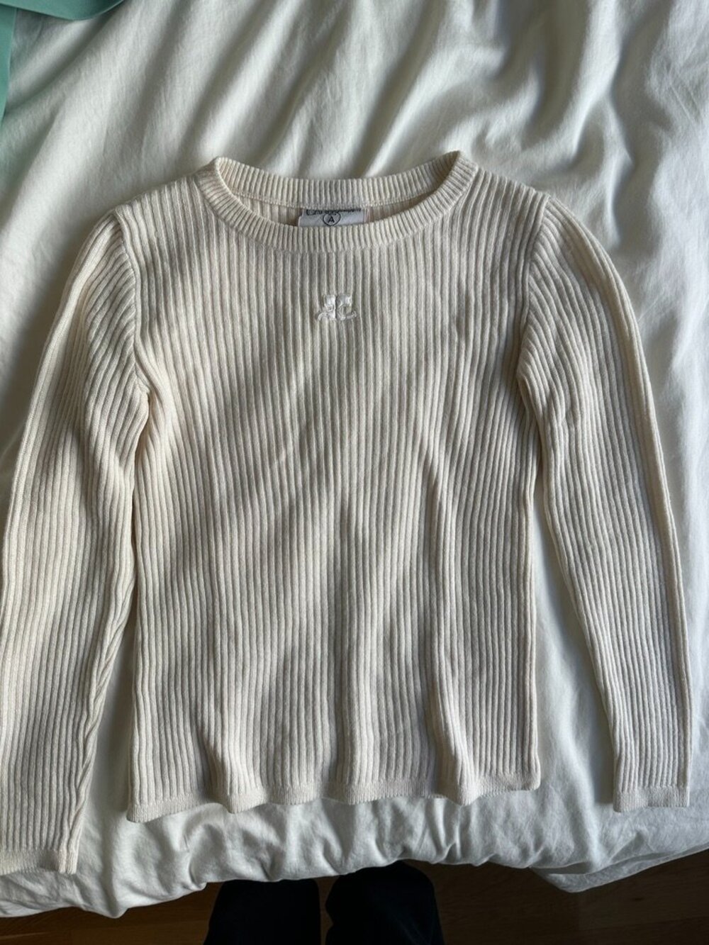 Vintage Courreges Knit sweater in Ivory